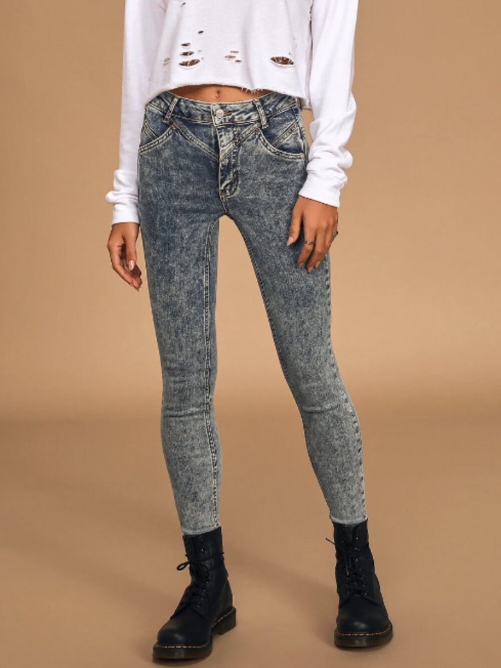 We The Free Riley Seamed Skinny Jeans EUC - Women's Size 24